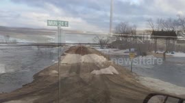 Spring thaw brings floods to Manitoba, Canada