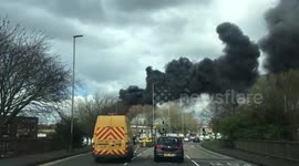 Electrical fire rages in Leicester