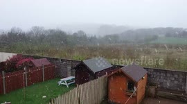 Incredible snowfall in Cork Ireland March 2017