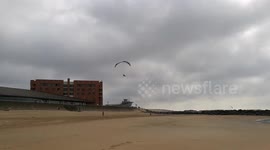 Skydiving paramotor FAIL