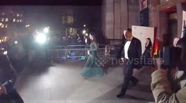 The Duchess of Cambridge departs the National Portrait Gallery gala