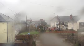 30 mph wind and rain