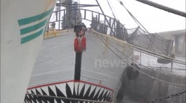Hurricane Force Winds at High Tide in Penzance