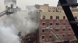 Aftermath explosion in East Harlem