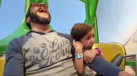 'How do you stop this thing?!' Little girl has hilarious reaction to rollercoaster