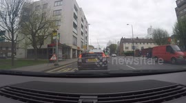 Impatient Motorist Nearly Causes Accident