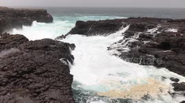 Big wawes in Buracona Sal Cape Verde