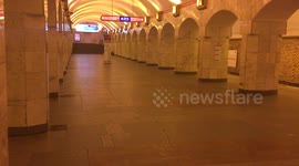 Newsflare Edit - Saint Petersburg Subway after resuming service
