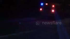 Police on scene of Man vs Train