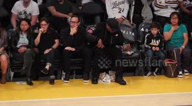 Rapper/Actor LL Cool J Courtside  at The Lakers vs Milwaukee Bucks Game at Staples Center in Los Angeles, CA