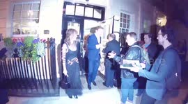 Damian Lewis and Helen McCrory Depart The Goat, or Who is Sylvia press night