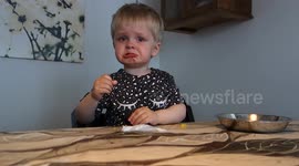 Two-year-old gets emotional when listening to opera