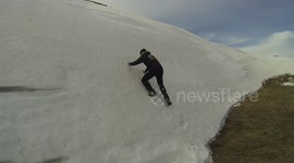 CLIMBING FAIL – CLIMBING the GLACIER with bare hands (FIRST ATTEMPT)