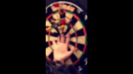 Dart Thrown into Man's Palm