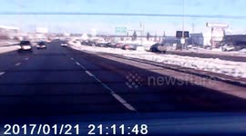 Car Accident Entering Construction Site