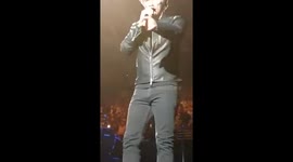 Bon Jovi pulls fan up on to sing and he nails it