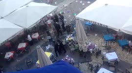 Riot police respond to alleged Leicester City fan violence