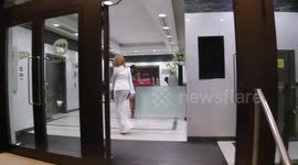 Charlotte Dawson encounters a jovial paparazzi outside the Jog On To Cancer Event