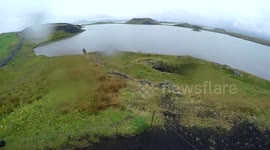 GoPro Footage from the Skútustaðir Pseudo Craters by Lake Mývatn in Northeast Iceland