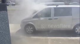 Mercedes On Fire
