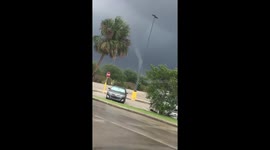 Tornado/ waterspout Walmart parking lot