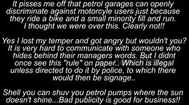 Petrol Station poor service and discrimination