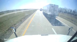 Semi Truck Blown over