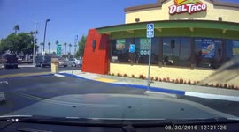 Idiot woman hitting me in a driveway