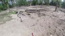 Dirt bike vs mud FAIL - JUST GONNA SEND IT
