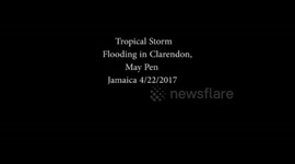 Tropical storm Flood Out Clarendon, May Pen Jamaica