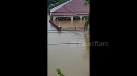 Tropical storm in Jamaica