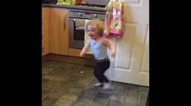Toddler gets into such a spin....