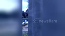 Newsflare Edit - Maryport AstroTurf Factory Fire 25/04/2017