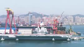 China launches first home-made aircraft carrier
