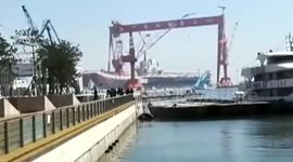 China launches first home-made aircraft carrier 2