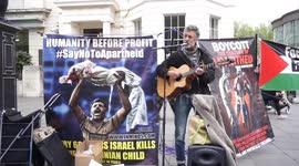 Vigil in Solidarity With Palestinian Prisoners Hunger Strike,London,UK