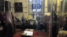 May Morning bells ring out at Magdalen College, Oxford