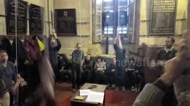 May Morning bells ring out at Magdalen College, Oxford