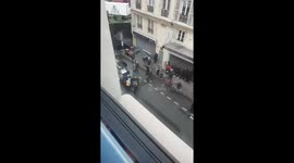 Tom Cruise and his stuntman on the set of Mission Impossible 6 in Paris (M:I 6)