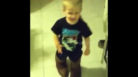 Little Eric in big boots.