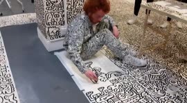 Man spends sixty hours doodling over entire shop