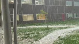 Impressive hail storm batters Denver area