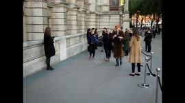 Sir Bob Geldof and Roger Taylor arrive at the private view of the Pink Floyd exhibition at the V&A