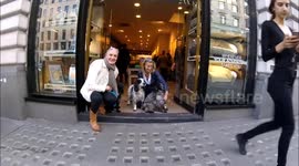 David Beckhams Dog Olives Parents Met at Social Event