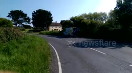 Locals furious over Tory election posters put up in a village field.