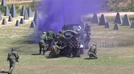 Explosions and stunning effects in Fort Roupel