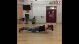 Insanity: Plyo Press Ups (slow mo)