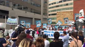 Net Neutrality Supporters Protesting Against Trump