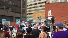 Net Neutrality Supporters Protesting at Federal Communications Commission