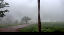 Storm chasers capture impressive close range footage of tornado